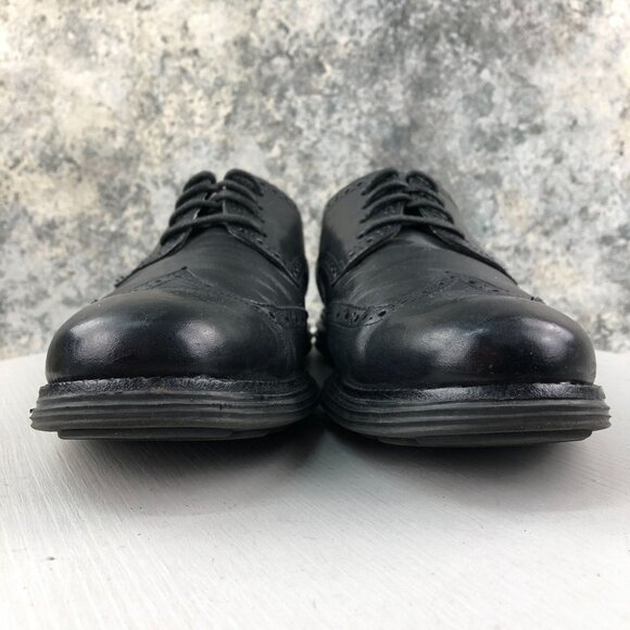 Cole Haan Men\'s Size 10.5M Lunargrand Black Leather Wingtip Oxford Dress Shoes main image 11
